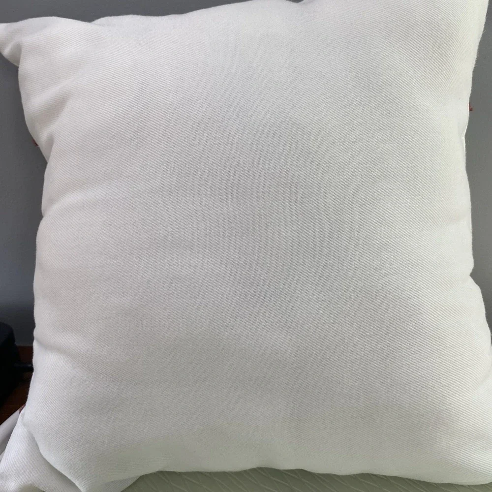 16x16 plump textured geometric pattern‎ throw pillow. blue/white/yellow/rust